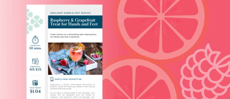 Raspberry & Grapefruit Treat for Hands & Feet
