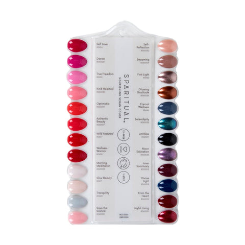 Image of SpaRitual Retro-Kit with Nourishing Vegan Color Lacquers, 3 each of 30 Shades, for Small Display