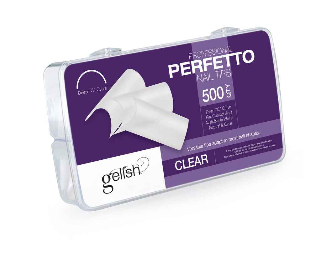 Gelish ProHesion Perfetto Nail Tips, Clear, 500 ct