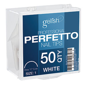 Gelish ProHesion Perfetto Nail Tips, 50 ct Refill, White