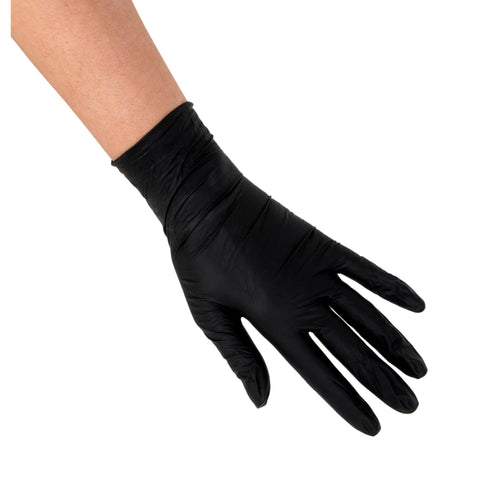 Image of Black Vinyl Gloves, 100 count