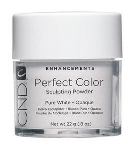 Image of CND Enhancements, Perfect Color Sculpting Powders, Pure White, Opaque