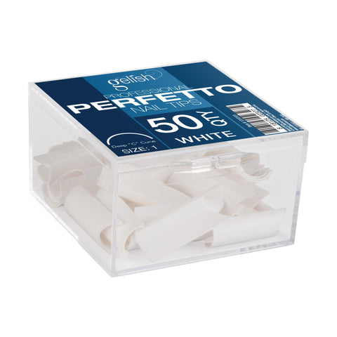 Image of Gelish ProHesion Perfetto Nail Tips, 50 ct Refill, White