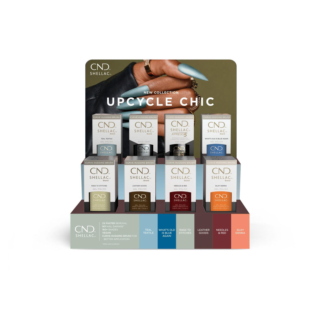 CND Shellac, Upcycle Chic, POP Display, 16 pc – Universal Pro Nails