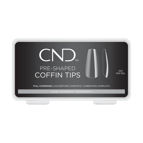 Image of CND Enhancements, Pre-Shaped Coffin Tips