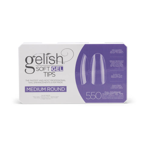 Image of Gelish Soft Gel Tips, Medium Round, 550 ct