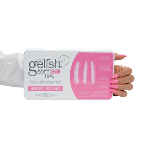Image of Gelish Soft Gel Tips, Short Round, 550 ct