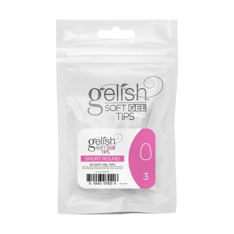 Image of Gelish Soft Gel Tips, Short Round, 50 ct, Refill