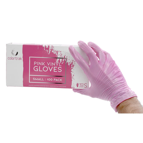 Image of Pink Vinyl Gloves, 100 ct