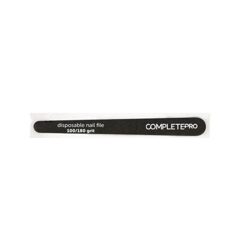 Complete Pro Tapered Wood Nail Files, 6", 100/180 grit, Black