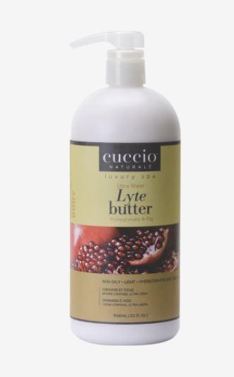 Cuccio Lyte Ultra Sheer Body Butter, 32 oz