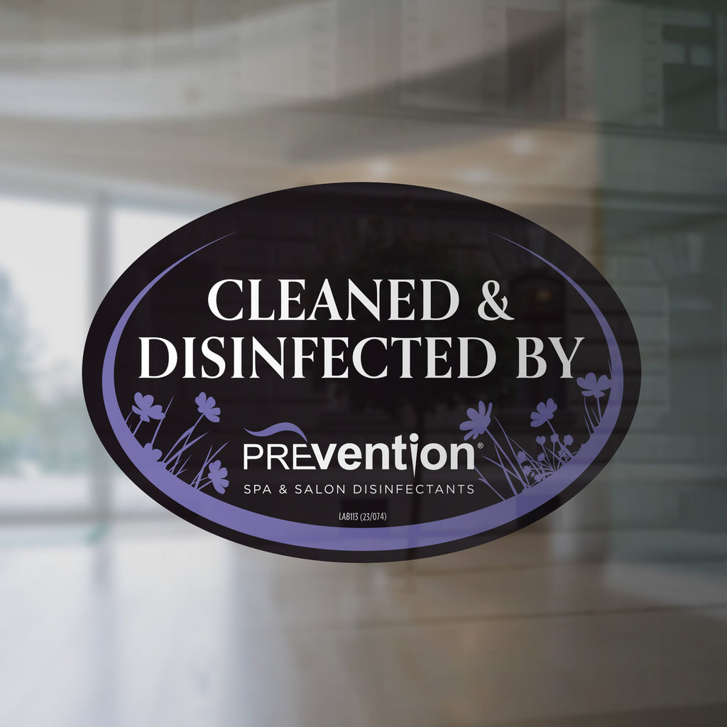 Prevention Disinfectants Window Decal