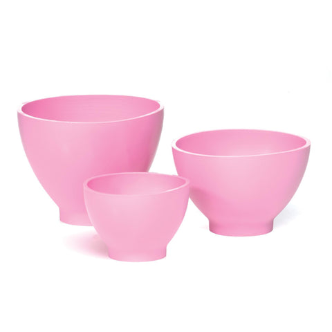 Image of Bowls & Dishes Pink / Set Ultronics Rubber Mixing Bowls