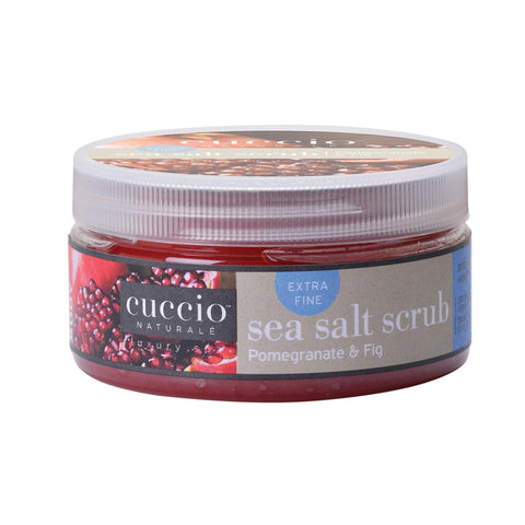 Image of Exfoliants, Peels & Scrubs Pomegranate & Fig / 8oz Cuccio Sea Salt Moistruizing Exfoliant