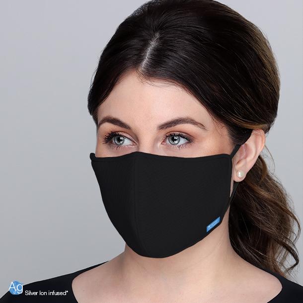 Face Masks & Eyewear bt-smartmask 3-Layer Face Covering, Black, by Bio-Therapeutic