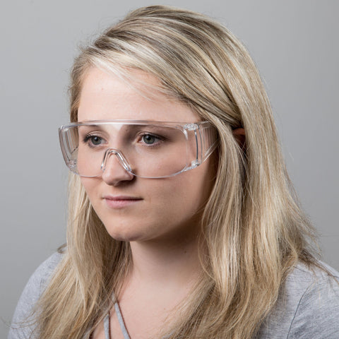 Image of Face Masks & Eyewear Clear Protective Goggles with Side Vent