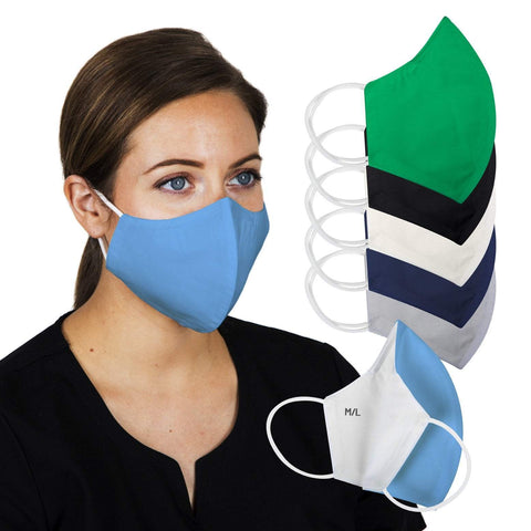 Image of Face Masks & Eyewear Sposh 3-Layer Premium Earloop Face Mask, 5 Pack