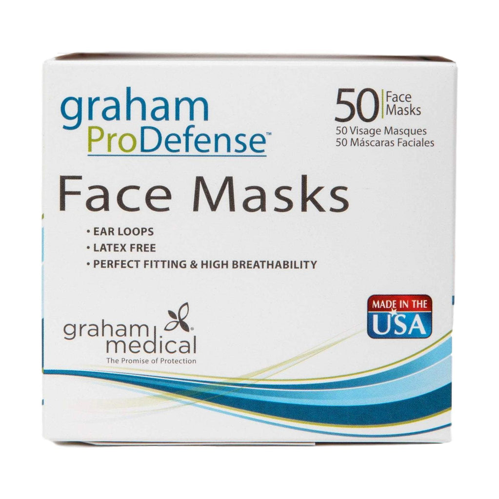 Face Masks & Eyewear Graham Medical Disposable Ear Loop Face Mask, 50 Count