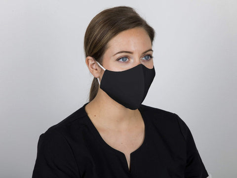 Image of Face Masks & Eyewear Black / S/M Sposh 3-Layer Premium Earloop Face Mask