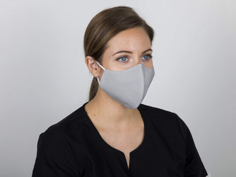 Image of Face Masks & Eyewear Dove Grey / S/M Sposh 3-Layer Premium Earloop Face Mask