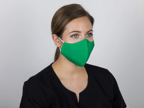 Image of Face Masks & Eyewear Leaf Green / S/M Sposh 3-Layer Premium Earloop Face Mask