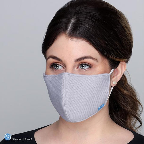 Image of Face Masks & Eyewear Light Grey bt-smartmask 3-Layer Face Covering by Bio-Therapeutic