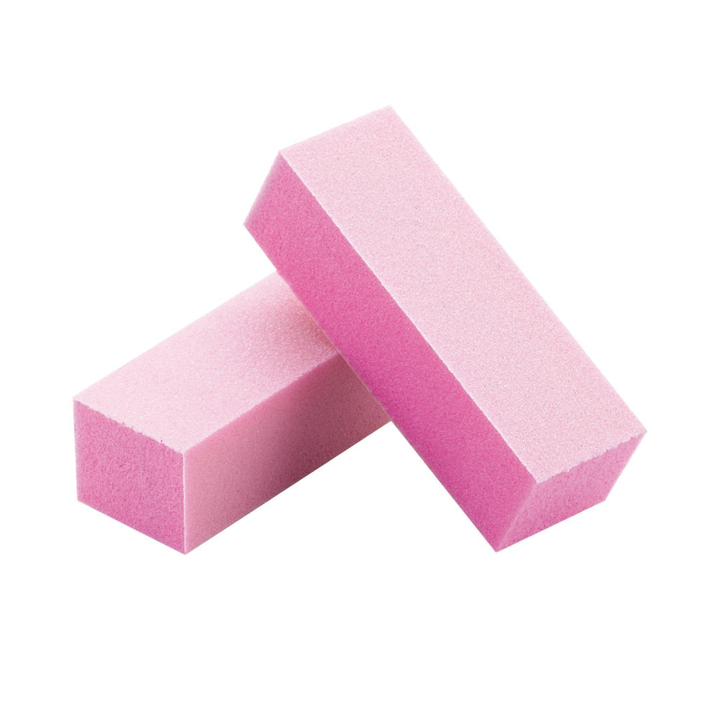 Files, Buffers, Brushes & Pumi Pink Three Way Buffing Block 100/180 Grit