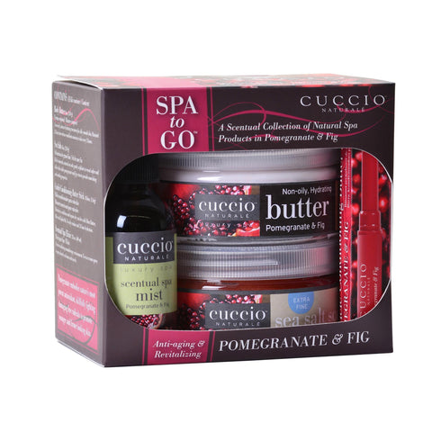 Image of Gift Sets Pomegranate & Fig Cuccio Spa to Go Kit
