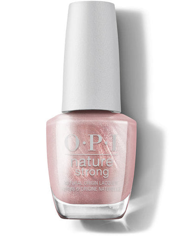 Image of OPI Nature Strong Nail Lacquer, Intentions Are Rose Gold, 0.5 fl oz