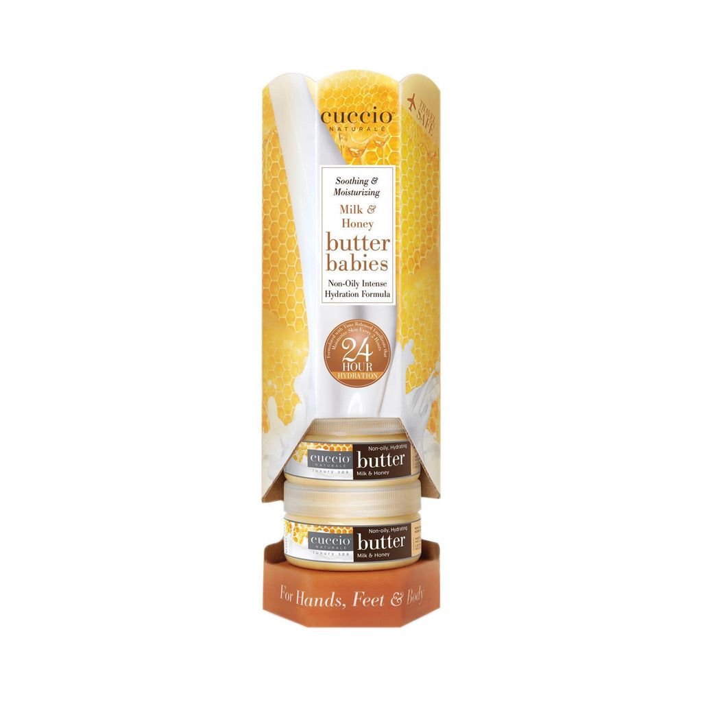 Lotions, Creams, Butters & Ser Cuccio Butter Babies Tower / Milk  and  Honey / 6pc