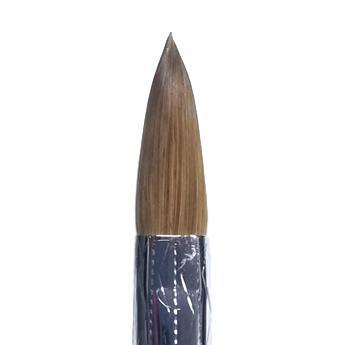 Image of Nail Brushes & Cuticle Pushers Kolinsky Acrylic White Brush #12