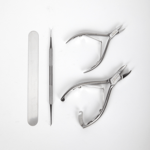 Image of Nail Clippers, Nippers & Sciss Footlogix 4 Piece Precision Implement Kit