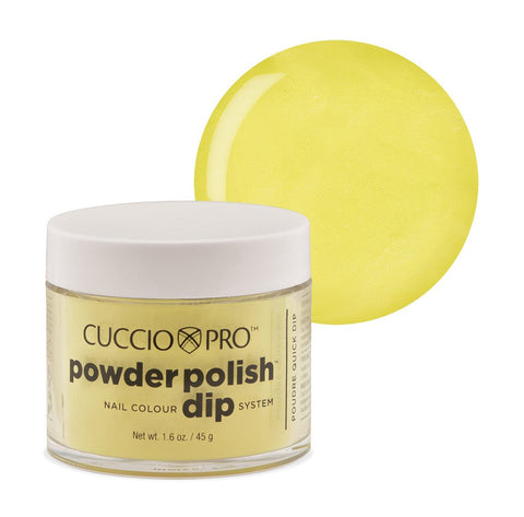 Image of Powder Polish / Dip Polish Bright Neon Yellow Cuccio Pro Powder Polish, 2 oz