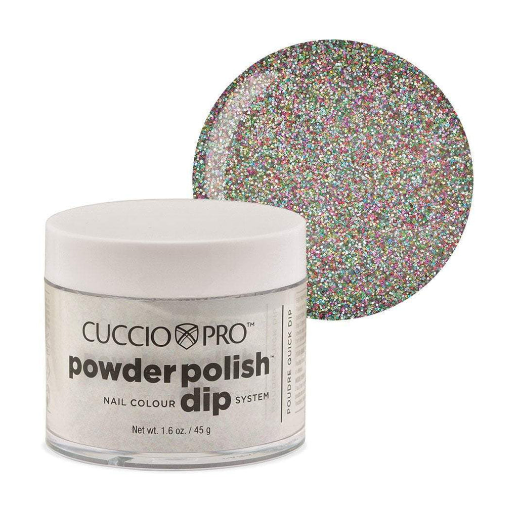 Powder Polish / Dip Polish Multi Color Glitter Cuccio Pro Powder Polish, 2 oz