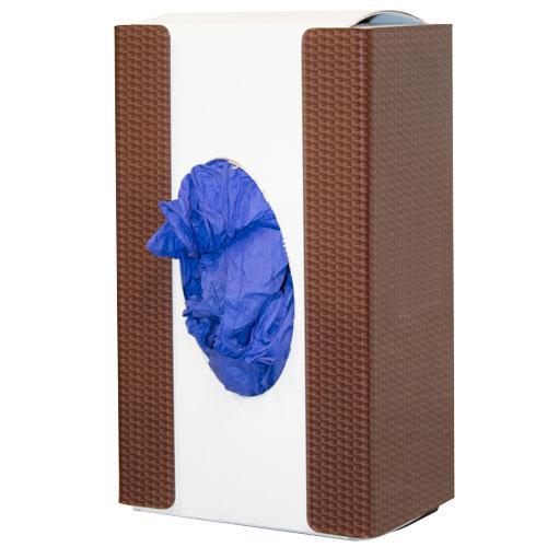 PPE Supply Dispensers Single Glove Box Dispenser, Brown Carbon Squares