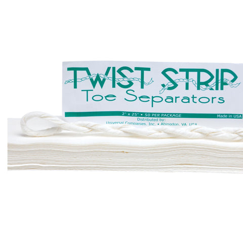 Image of Slippers & Toe Separators Twist Strip Toe Separators / 50pc