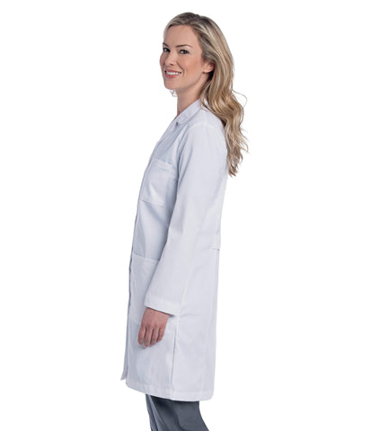 Image of Spa Uniforms Women's Lab Coat with 4 Button Closure by Landau