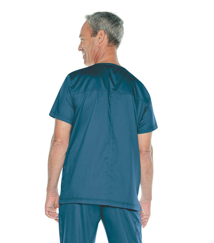 Image of Spa Uniforms Men's V-Neck 4 Pocket Top, Small to XLarge by Landau