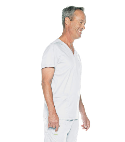 Image of Spa Uniforms Men's V-Neck 4 Pocket Top, Small to XLarge by Landau