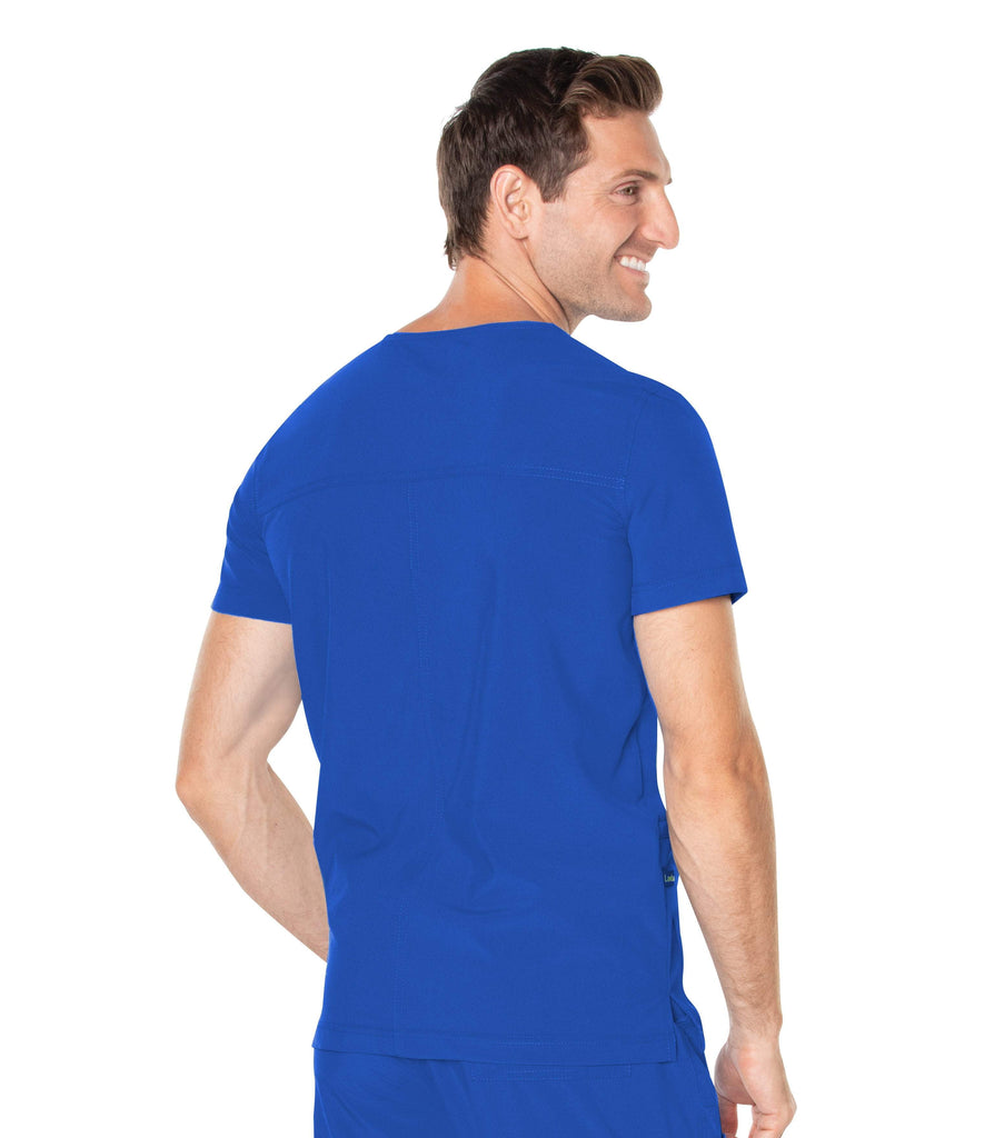Spa Uniforms Men's V-Neck 4 Pocket Top, XXL to 5XL by Landau