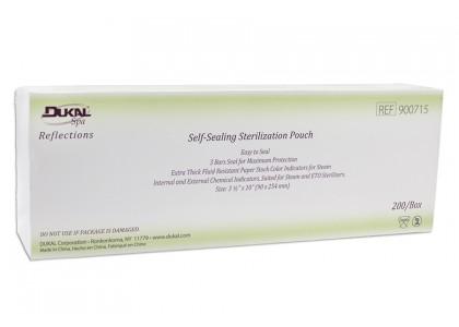 Sterilization Pouches DUKAL Reflections Self-Sealing Sterilization Pouch, 3-1/2"x10" , 200 ct