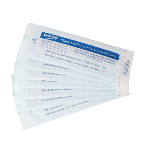 Image of Sterilization Pouches Self Sealing Sterilizing Storage Pouches, 3.5" W x 9" L, 200 pack