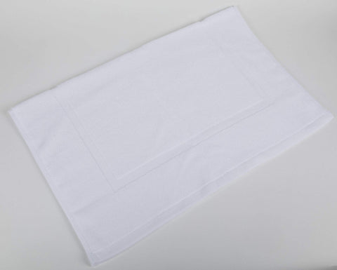 Image of Towels Sposh Locker Room Bath Matt, White, 600 GSM, 25 x 30