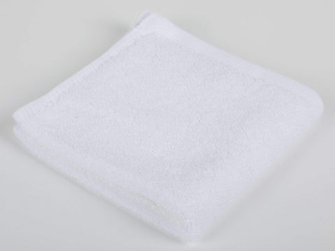 Image of Towels Sposh Locker Room Terry Wash Cloth, White 11 x 11, 600 GSM