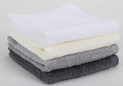 Image of Towels Sposh Locker Room Terry Wash Cloth, White 11 x 11, 600 GSM