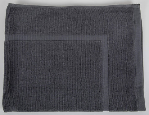 Image of Towels Slate Grey Sposh Locker Room Bath Mat, White, 600 GSM, 25 x 30