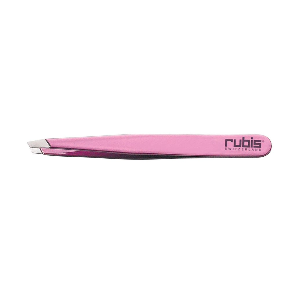 Tweezers Rubis Tweezers / Slanted / Pink / 3.75"